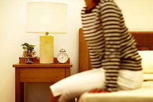 開放感があり、快適な眠りに最適なベッド